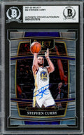 Stephen Curry Autographed 2021-22 Select Card #94 Golden State Warriors Beckett BAS