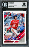 Juan Soto Autographed 2019 Donruss Card #61 New York Yankees Beckett BAS