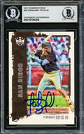 Fernando Tatis Jr. Autographed 2021 Diamond Kings Card #96 San Diego Padres Beckett BAS