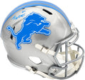 Sam LaPorta Autographed Detroit Lions Silver Full Size Replica Speed Helmet Beckett BAS Witness