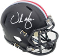 Urban Meyer Autographed Ohio State Buckeyes Black Speed Mini Helmet Beckett BAS Witness