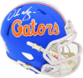 Urban Meyer Autographed Florida Gators Blue Speed Mini Helmet Beckett BAS Witness