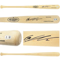 Gunnar Henderson Autographed Blonde Louisville Slugger Pro Stock Baseball Bat Baltimore Orioles Beckett BAS Witness