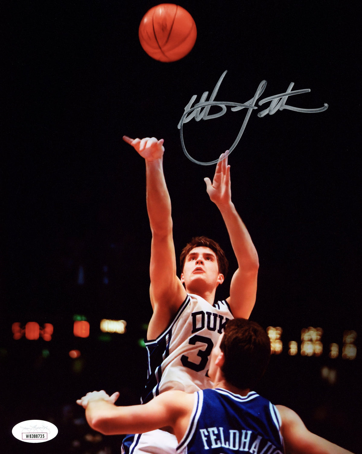 Christian Laettner Autographed 8x10 Photo Duke Blue Devils JSA