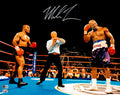 Mike Tyson Autographed 16x20 Photo vs. Evander Holyfield Beckett BAS QR
