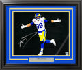 Aaron Donald Autographed Framed 16x20 Photo Los Angeles Rams Spotlight Beckett BAS Witness