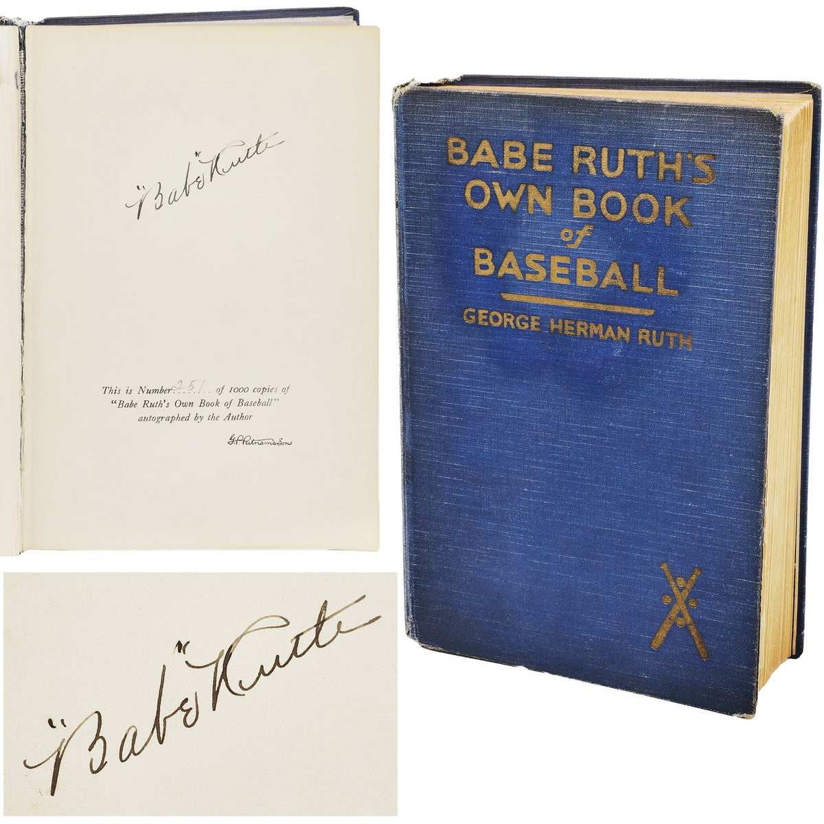 Babe Ruth Autographed 'Babe Ruth's Own Book of Baseball' Book New York Yankees JSA #YY60760