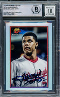 Juan Soto Autographed 2019 Bowman Chrome 30th Anniversary Card #B30-JSO New York Yankees Auto Grade Gem Mint 10 Beckett BAS #16544358