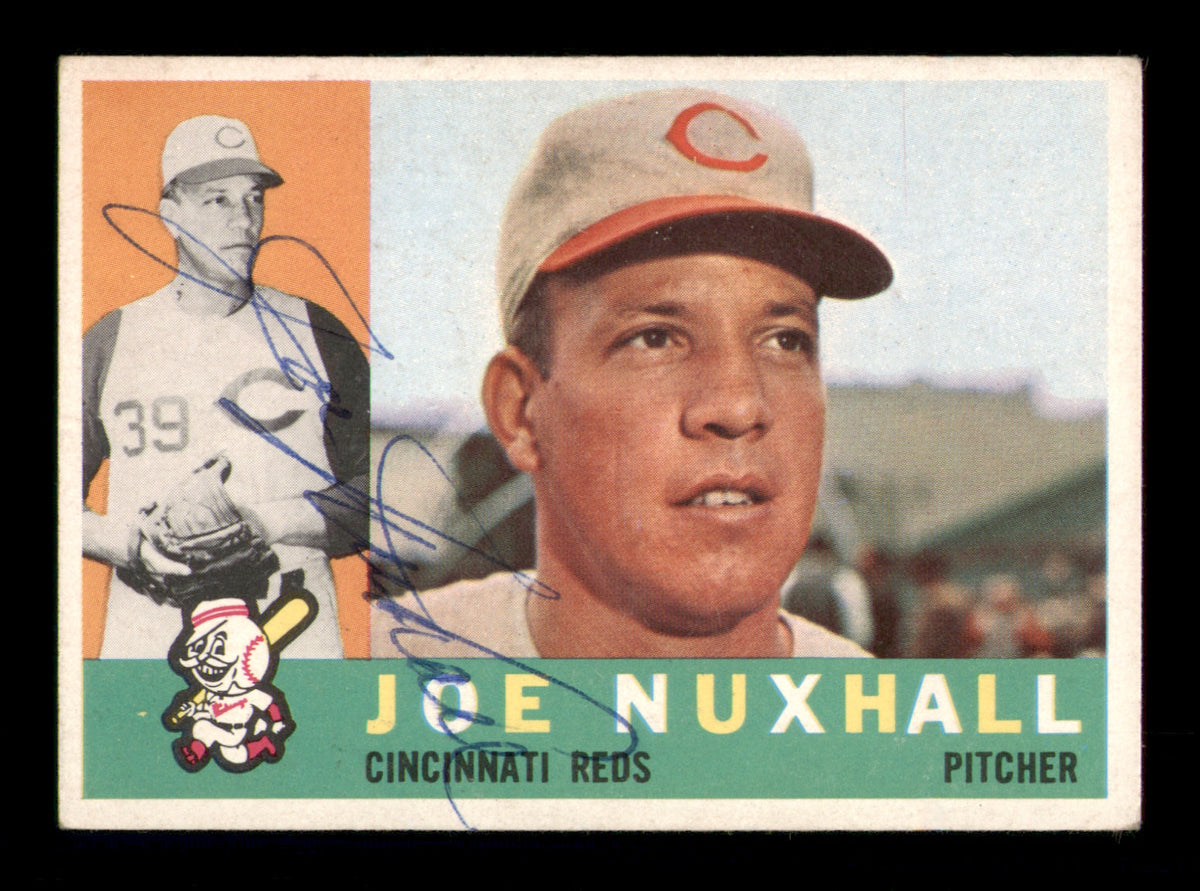 Joe Nuxhall Autographed 1960 Topps Card #282 Cincinnati Reds