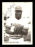 Larry Bradford Autographed 1975 TCMA Rookie Card Lynchburg Rangers