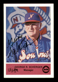 George Scherger Autographed 1979 Sun-Drop Card Nashville Sounds