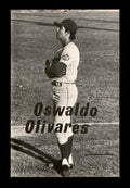 Oswaldo Ossie Olivares Autographed 1975 Rookie Card Visalia Mets
