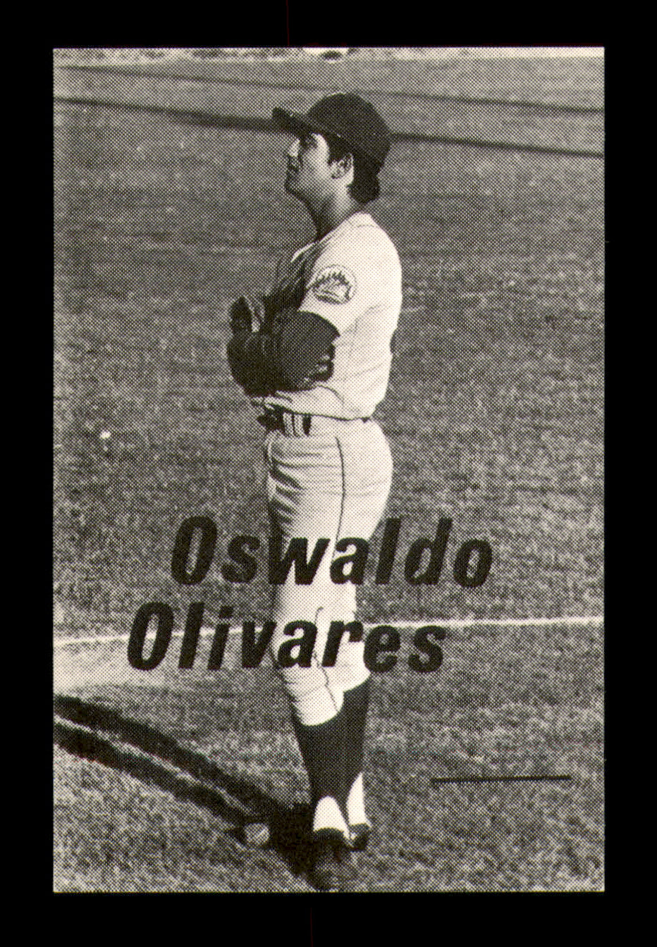 Oswaldo Ossie Olivares Autographed 1975 Rookie Card Visalia Mets