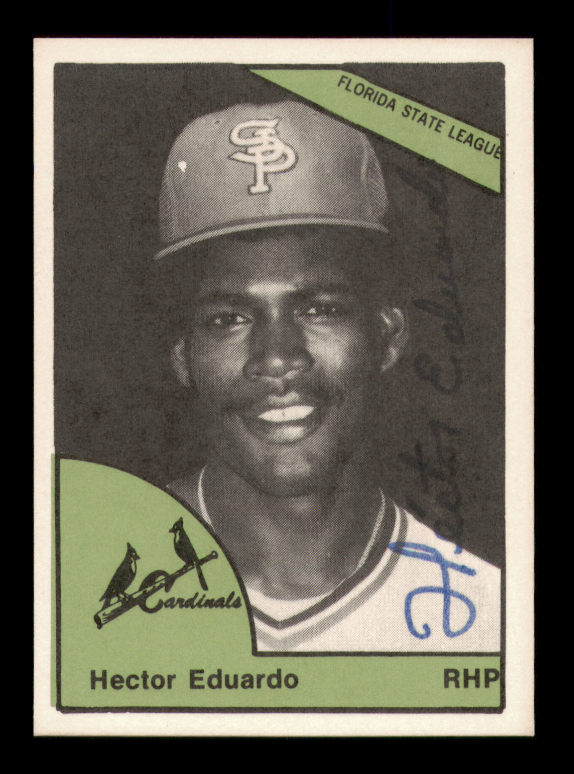 Hector Eduardo Autographed 1978 TCMA Rookie Card #92 St. Petersburg Cardinals