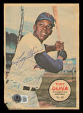 Tony Oliva Autographed 1967 Topps Pin-Ups Minnesota Twins Beckett BAS QR #BM37501