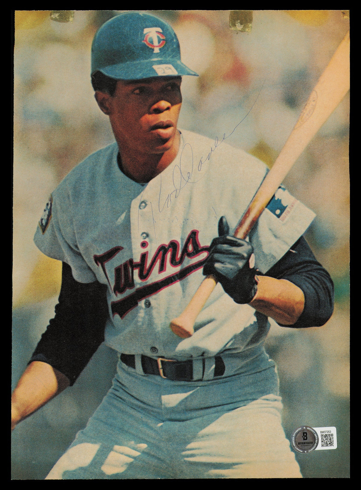 Rod Carew & Bert Campaneris Autographed 8x11 Magazine Page Photo Minnesota Twins Vintage Signature Beckett BAS QR #BM37253