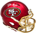 Frank Gore Autographed San Francisco 49ers Flash Red Speed Mini Helmet Beckett BAS Witness