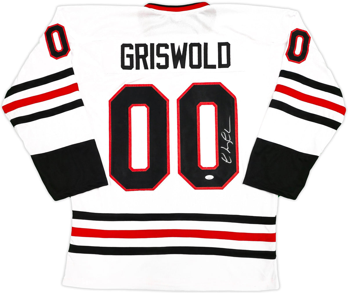 Christmas Vacation Chevy Chase Autographed White Jersey JSA