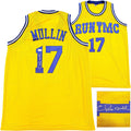 Golden State Warriors Chris Mullin Autographed Yellow Jersey Beckett BAS Witness