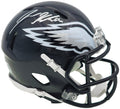 Jason Kelce Autographed Philadelphia Eagles Black Speed Mini Helmet Beckett BAS QR