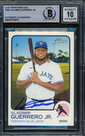 Vladimir Guerrero Jr. Autographed 2022 Topps Heritage Card #269 Toronto Blue Jays Auto Grade Gem Mint 10 Beckett BAS #15773073