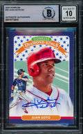 Juan Soto Autographed 2020 Donruss Diamond Kings Card #23 Washington Nationals Auto Grade Gem Mint 10 Beckett BAS #15773810