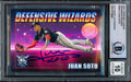 Juan Soto Autographed 2021 Topps Big League Defensive Wizards Card #DW-14 Washington Nationals Auto Grade Gem Mint 10 Beckett BAS #15774061
