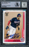 Juan Soto Autographed 2021 Topps Big League Card #225 Washington Nationals Auto Grade Gem Mint 10 Beckett BAS #15774065