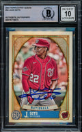Juan Soto Autographed 2021 Topps Gypsy Queen Card #54 Washington Nationals Auto Grade Gem Mint 10 Beckett BAS #15774073