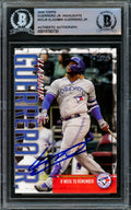 Vladimir Guerrero Jr. Autographed 2020 Topps Highlights Card #VGJ-8 Toronto Blue Jays Beckett BAS #15780730