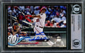 Juan Soto Autographed 2018 Topps Update Rookie Card #US104 Washington Nationals Beckett BAS #15781563