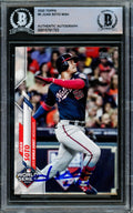 Juan Soto Autographed 2020 Topps World Series Card #6 Washington Nationals Beckett BAS #15781703