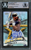 Fernando Tatis Jr. Autographed 2020 Topps Chrome Future Stars Card #FS-11 San Diego Padres Beckett BAS #15782124