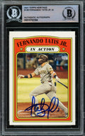 Fernando Tatis Jr. Autographed 2021 Topps Heritage Card #138 San Diego Padres Beckett BAS #15782364