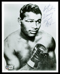 Sugar Ray Robinson Autographed 8x10 Photo "Best Wishes To Mary" Beckett BAS #AC85263