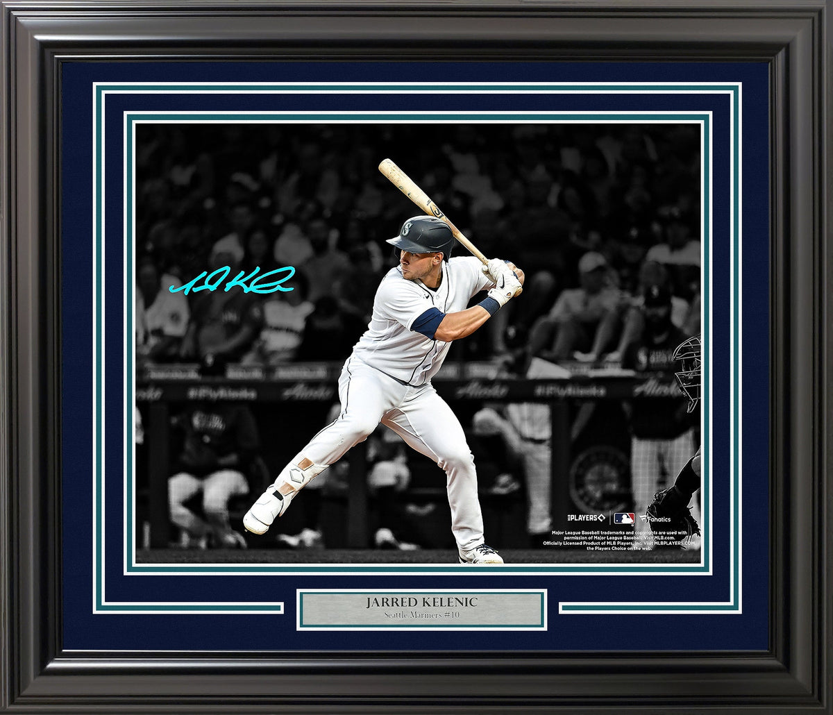 Jarred Kelenic Autographed Framed 16x20 Photo Seattle Mariners Beckett BAS QR Stock #215847