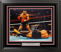 Mike Tyson Autographed Framed 16x20 Photo Standing Over Beckett BAS QR Stock #215837