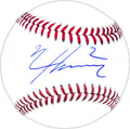 Nico Hoerner Autographed Official MLB Baseball Chicago Cubs Beckett BAS Witness