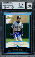 Ichiro Suzuki Autographed 2001 Bowman Draft Picks Rookie Card #BDP84 Seattle Mariners BGS 8.5 Auto Grade Gem Mint 10 Beckett BAS Stock #216428