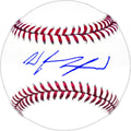 Wyatt Langford Autographed Official MLB Baseball Texas Rangers Fanatics and MLB Holo