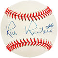 Rich Renteria Autographed Official NL Baseball Seattle Mariners, Miami Marlins Beckett BAS #BJ009092