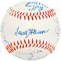 1980 Seattle Mariners Team Signed Autographed Official McGraw League Baseball With 17 Signatures SKU #218509
