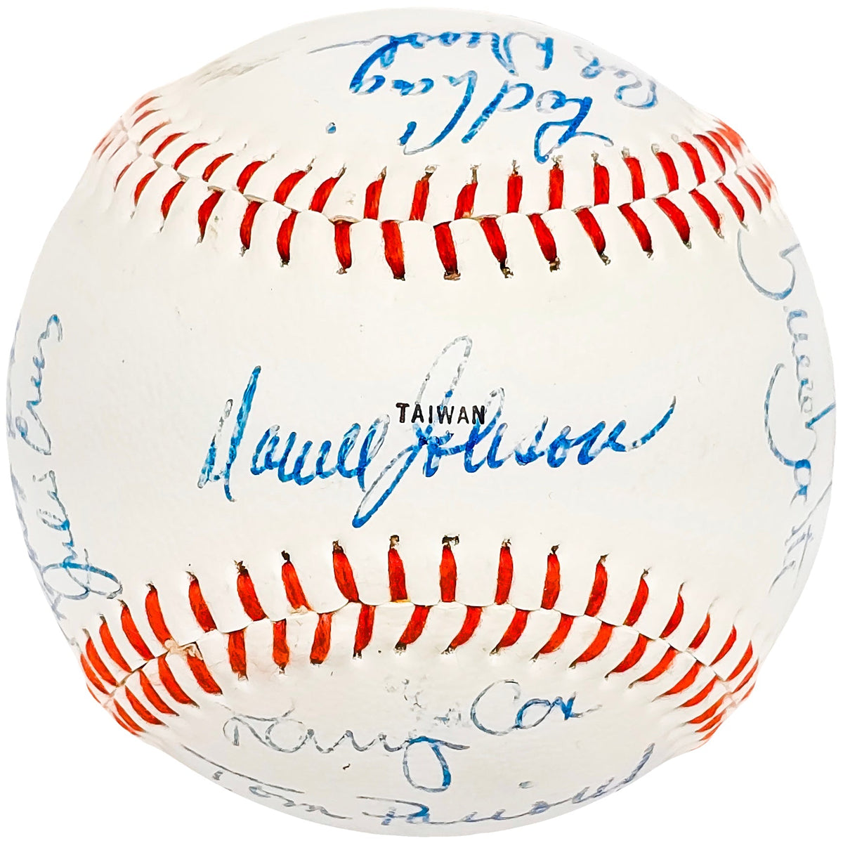 1980 Seattle Mariners Team Signed Autographed Official McGraw League Baseball With 17 Signatures SKU #218509