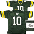 Green Bay Packers Jordan Love Autographed Green Jersey Beckett BAS Witness