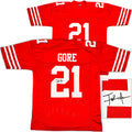 San Francisco 49ers Frank Gore Autographed Red Jersey JSA