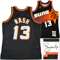 Phoenix Suns Steve Nash Autographed Black Authentic Mitchell & Ness 1996-97 Hardwood Classic Swingman Jersey Size L Beckett BAS Witness
