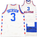 Philadelphia 76ers Allen Iverson Autographed White All Star Jersey Beckett BAS Witness