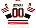 Christmas Vacation Chevy Chase Autographed White Jersey Griswold Beckett BAS QR