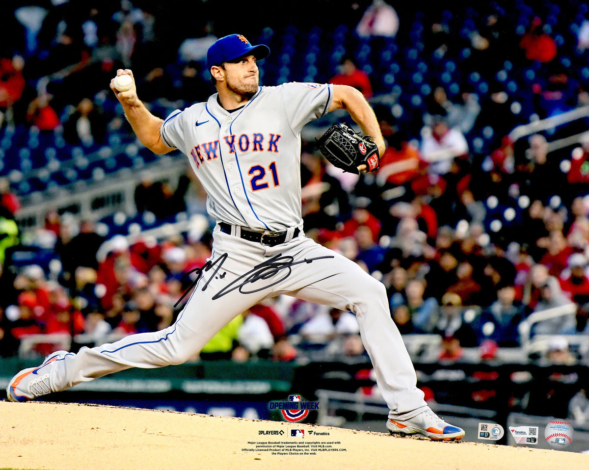 Max Scherzer Autographed 16x20 Photo New York Mets Fanatics & MLB Holo