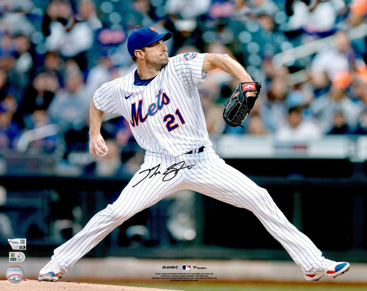 Max Scherzer Autographed 16x20 Photo New York Mets Fanatics & MLB Holo